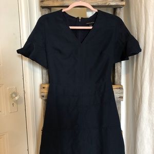 BANANA REPUBLIC Navy Flutter Sleeve Dress